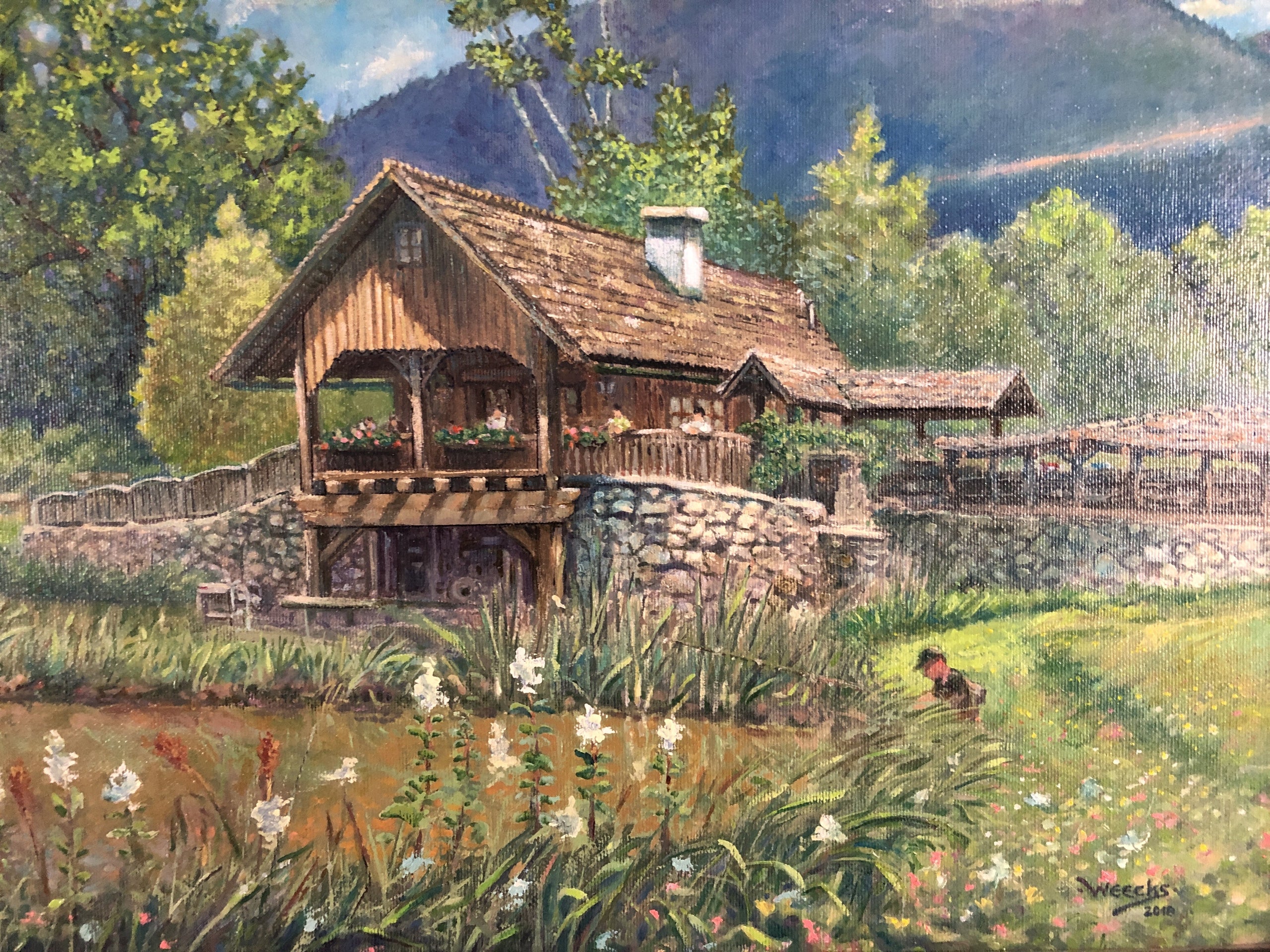 Alpine Summer Painting